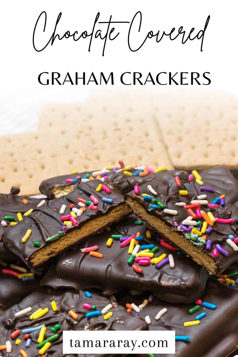 Chocolate covered graham crackers.