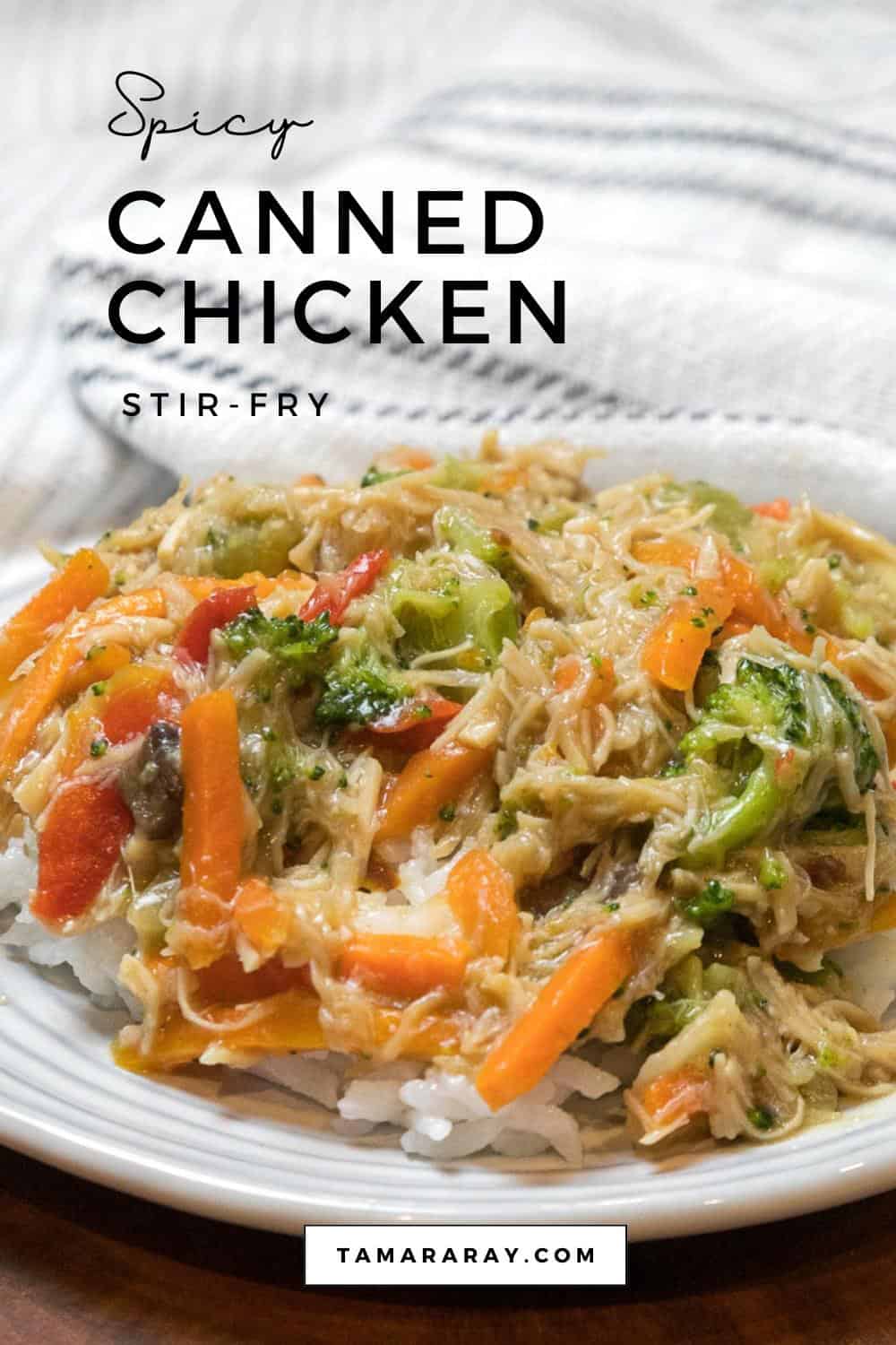 Pin image for chicken stir fry.