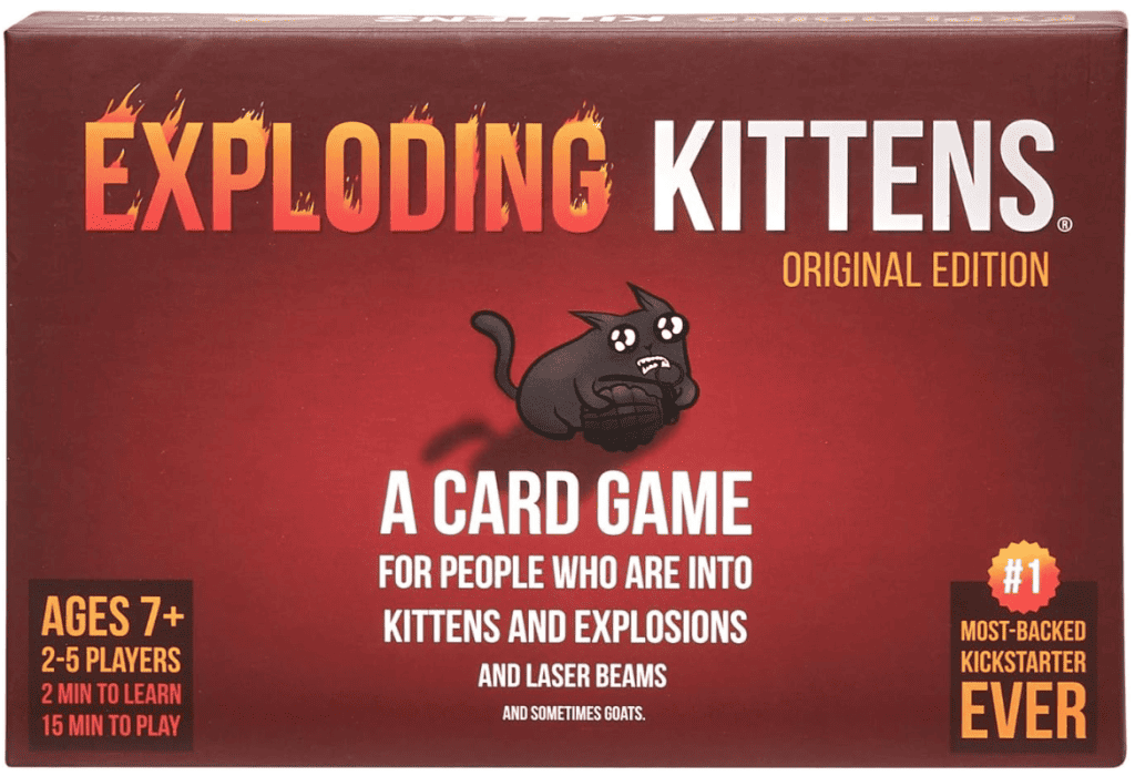 Exploding Kittens card game.