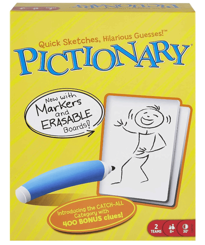 Pictionary board game.