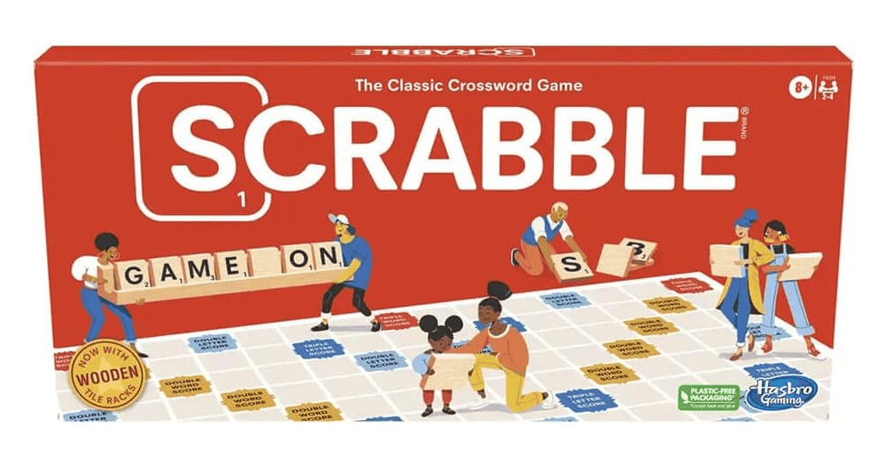 Scrabble board game.