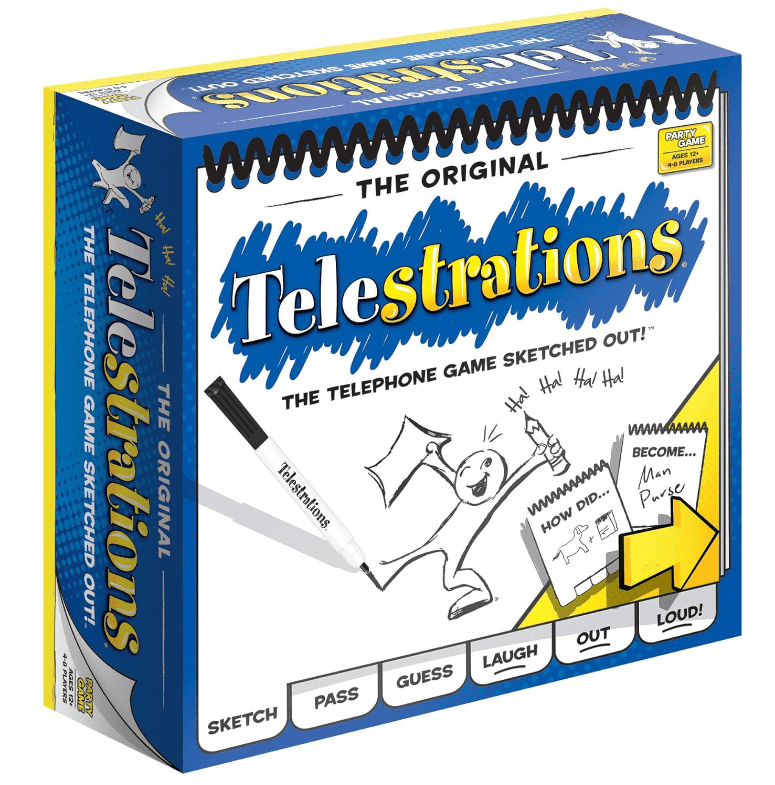 Telestrations board game.