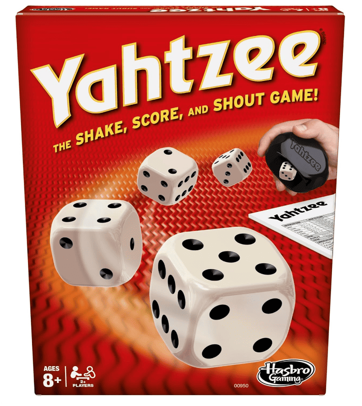 Yahtzee board game.