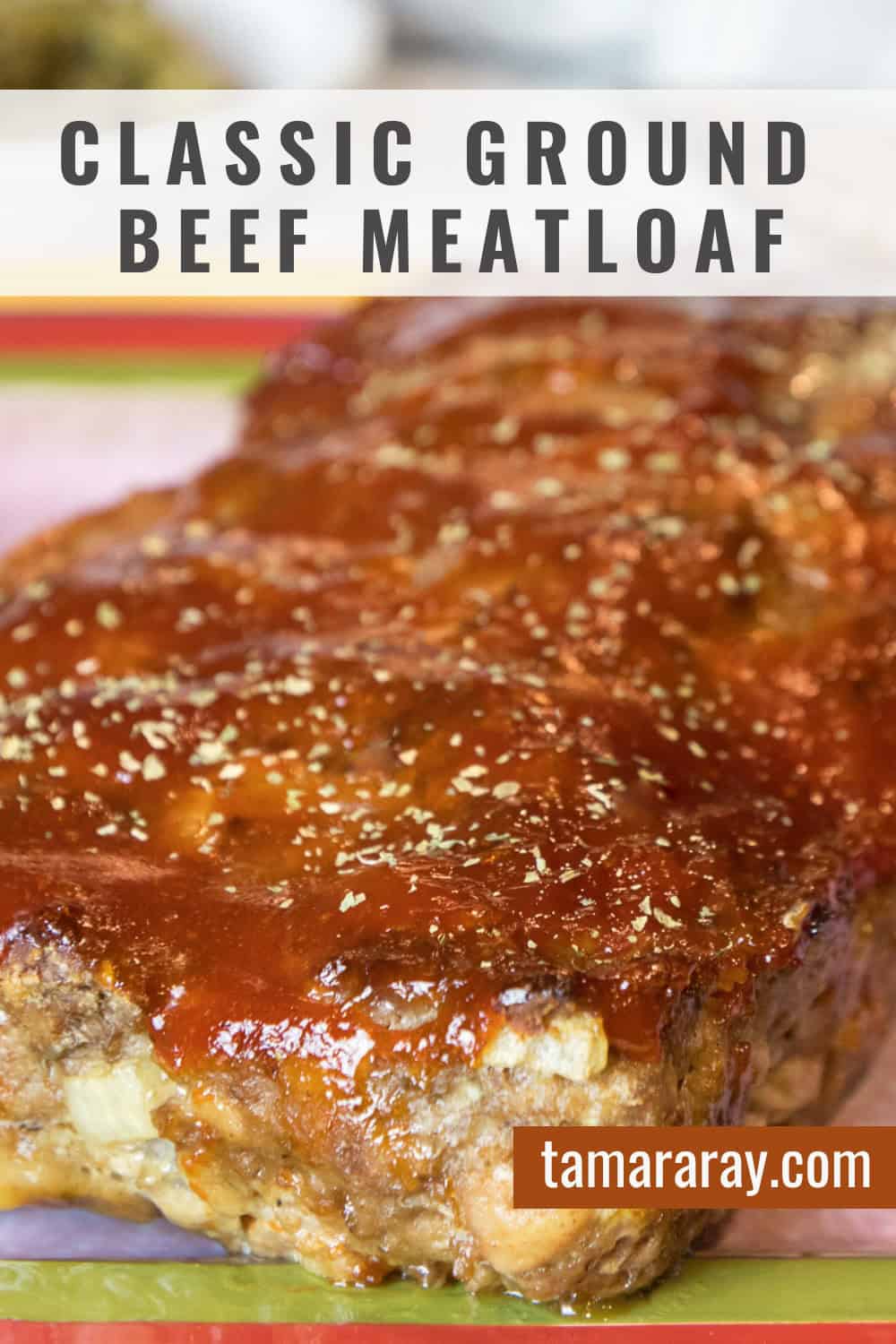 Classic ground beef meatloaf.