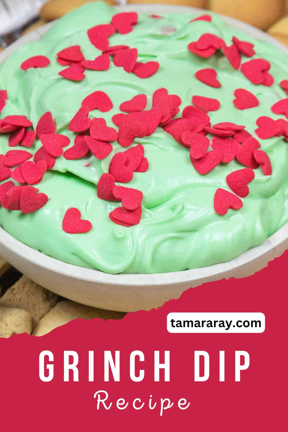 Grinch dip recipe (Christmas Dessert)