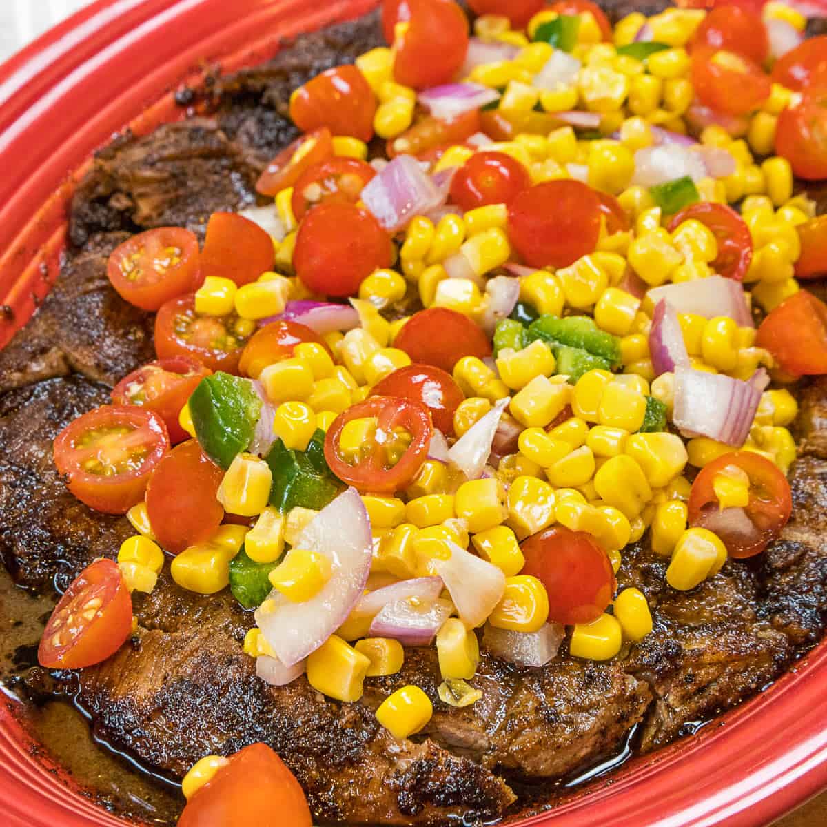 Broiled Flank Steak (with Corn Salsa)