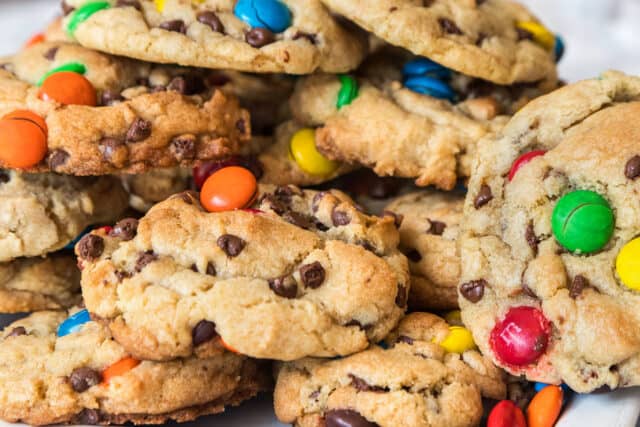 Chewy Chocolate Chip M&M Cookies Recipe - Tamara Ray