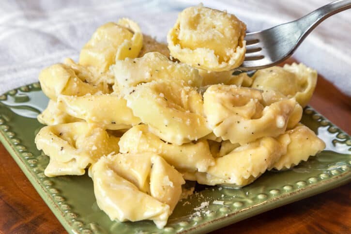 Creamy Five Cheese Tortelloni - Tamara Ray