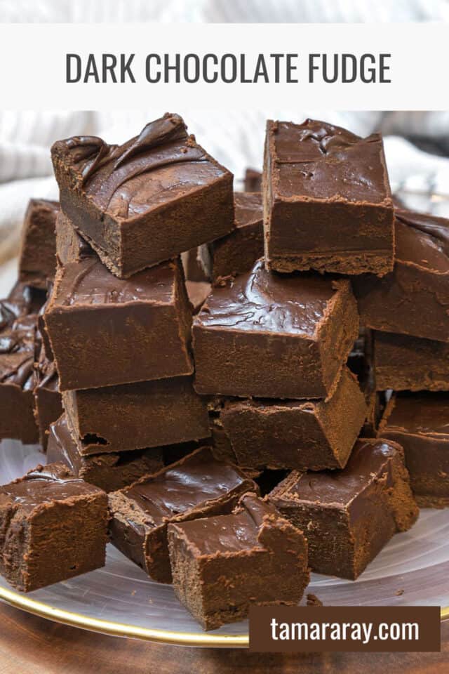 Easy Dark Chocolate Fudge Recipe Tamara Ray