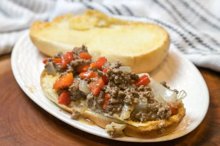 Ground Beef Philly Cheesesteak (Skillet) - Tamara Ray