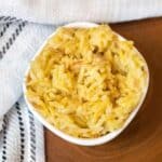 Homemade cheese rice-a-roni recipe.