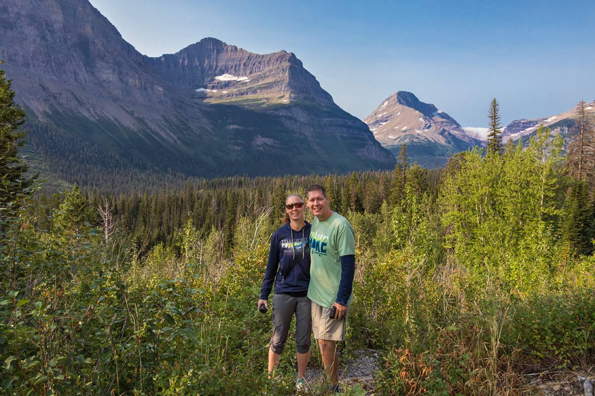 Ken and Tammy at Glacier National Park.