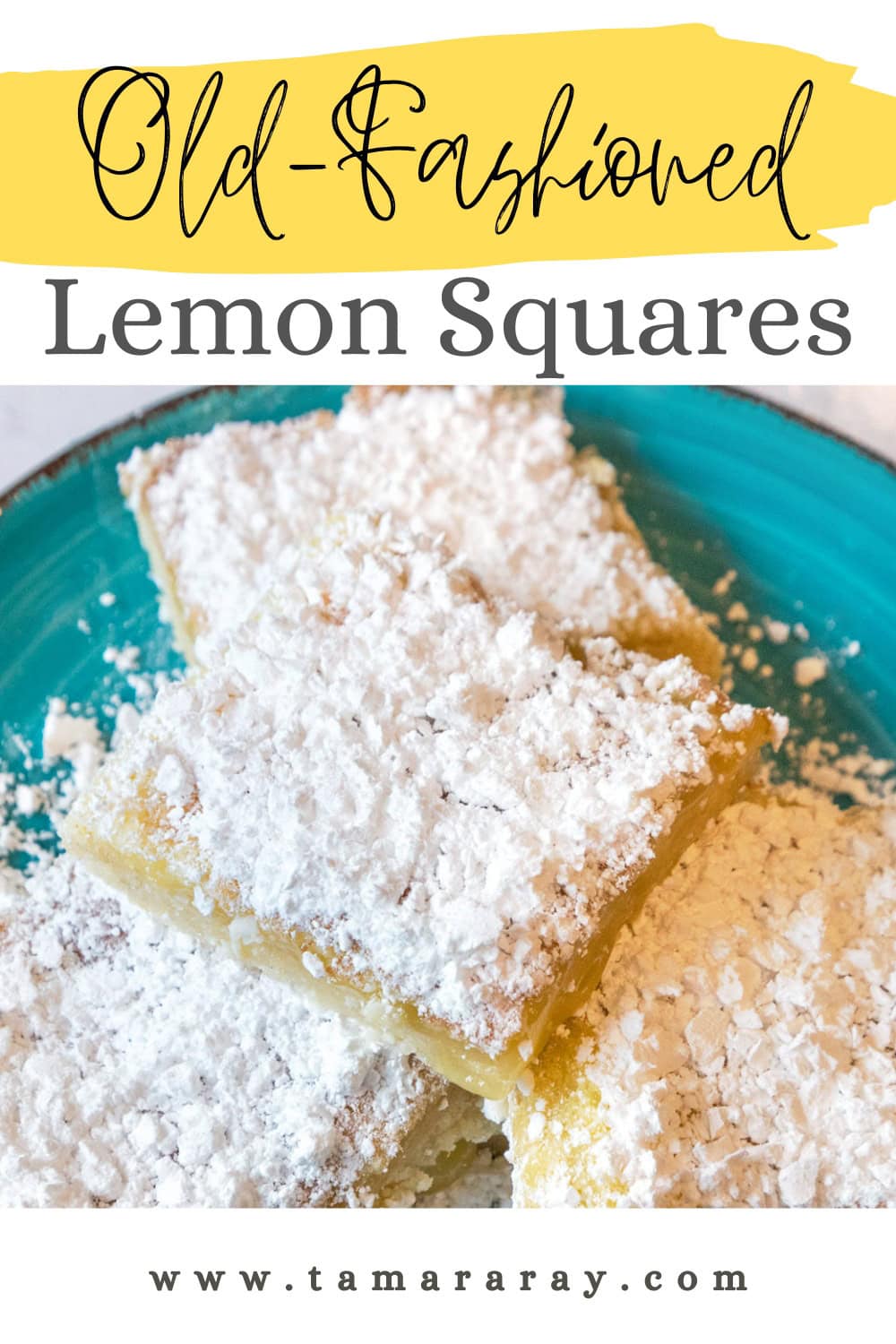 Old Fashioned Lemon Squares Pin Image