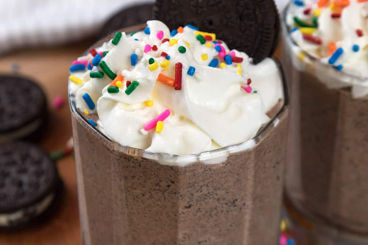 Oreo chocolate milkshake.