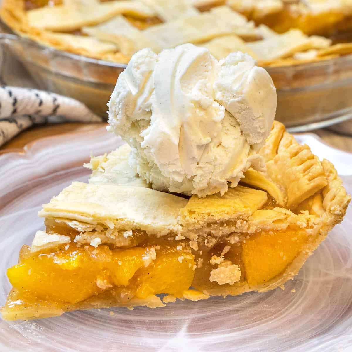 Peach Pie with Canned Peaches Recipe