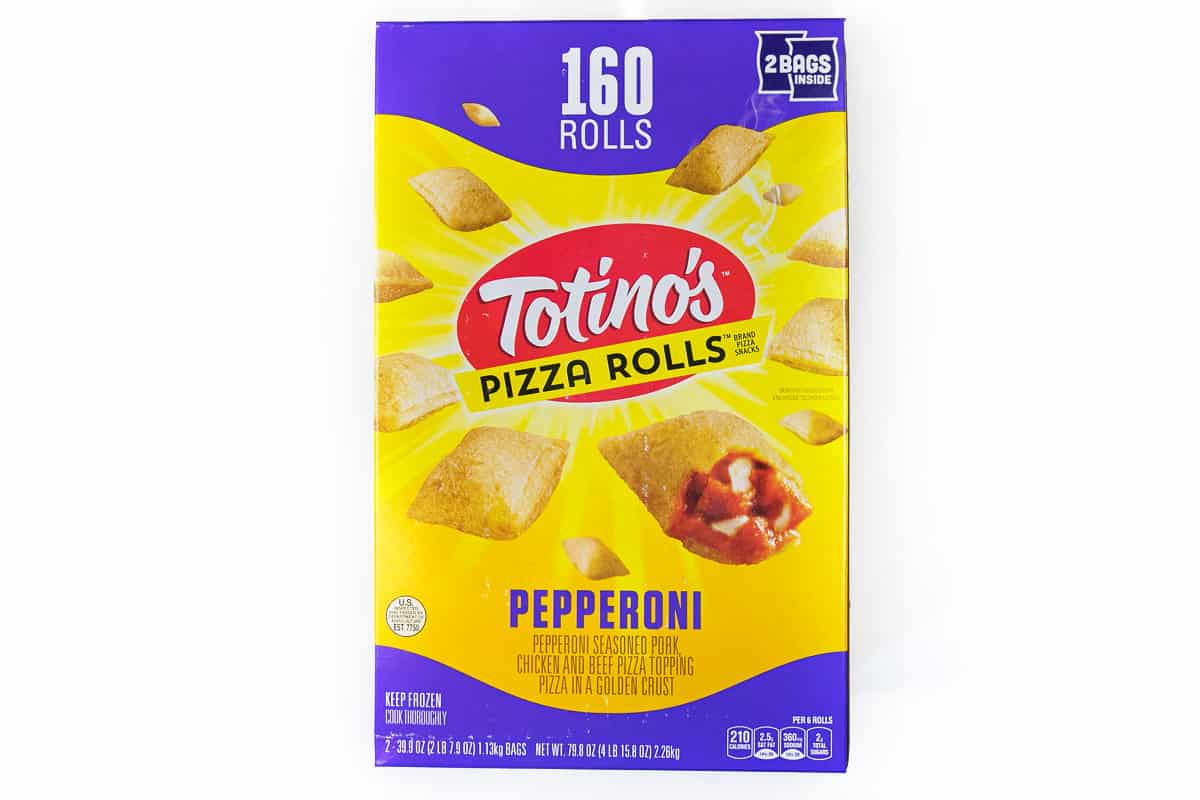 Ingredients for pizza rolls.