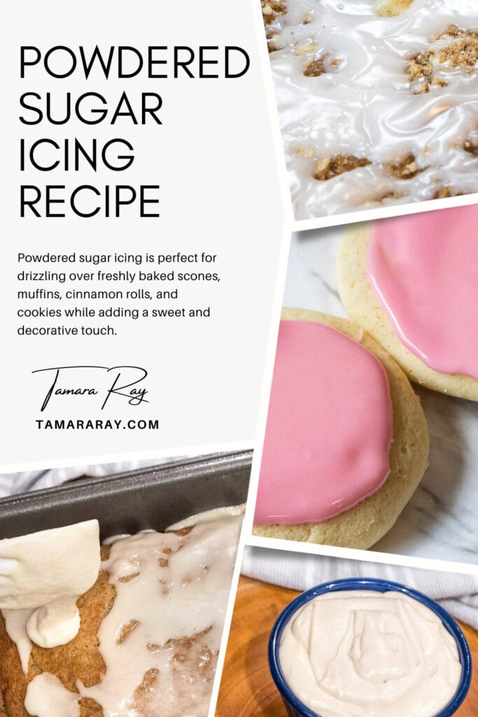 Powdered Sugar Icing Recipe (Easy) Tamara Ray