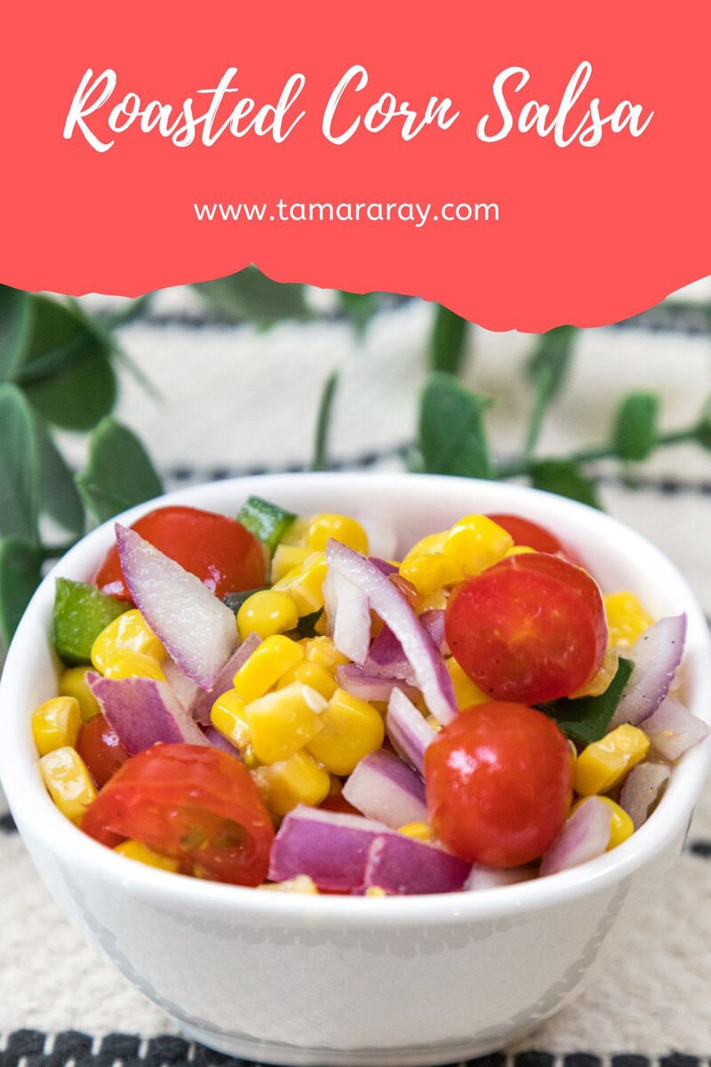 Roasted Corn Salsa in a bowl