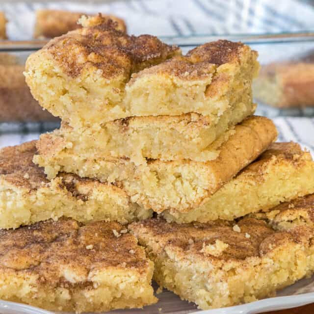 Easy Snickerdoodle Bars Recipe (Chewy) Tamara Ray